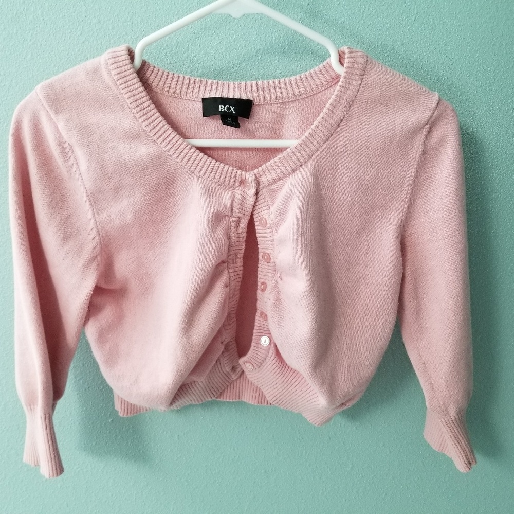 Blush pink shrug